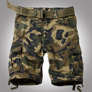 Men's Multi-Pocket Camouflage Shorts