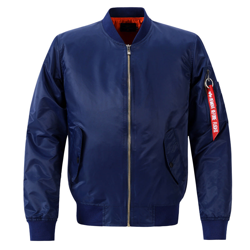 Fashion stand collar flight jacket