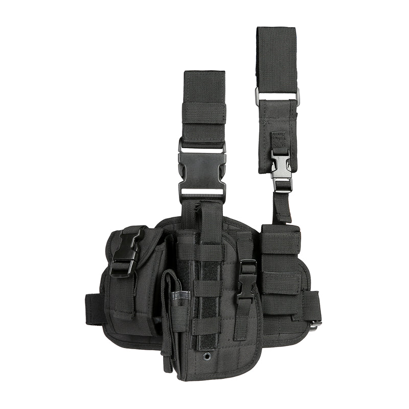 Drop Leg Holster with Magazine Pouch,Right/Left Handed Tactical Thigh Pistol Gun Holster Leg Harness,Glock 19 Holster