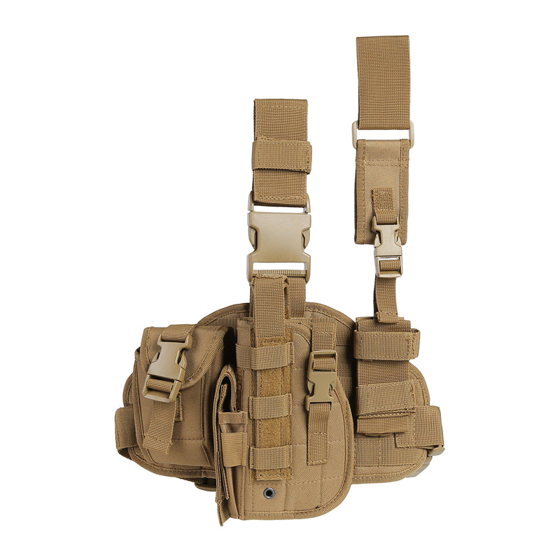 Drop Leg Holster with Magazine Pouch,Right/Left Handed Tactical Thigh Pistol Gun Holster Leg Harness,Glock 19 Holster