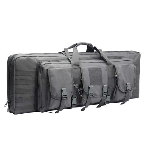 Tactical Double Rifle Case Gun Bag Pistol Transportation Case w/Backpack