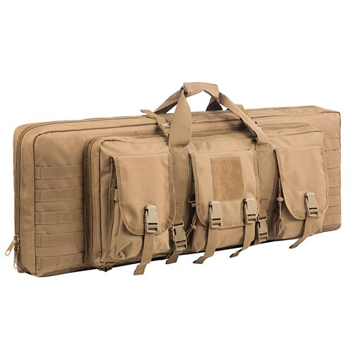 Tactical Double Rifle Case Gun Bag Pistol Transportation Case w/Backpack